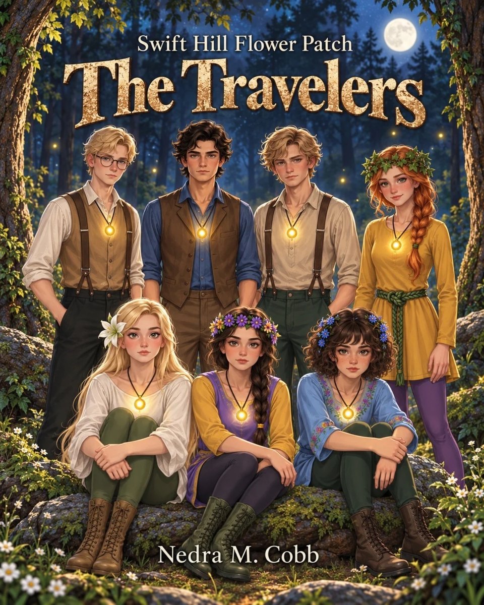 Cover of The Travelers, Book One of the Swift Hill Flower Patch series, by Nedra M. Cobb